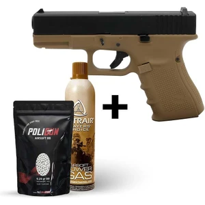 Glock 19 Gen4 Tan + Green Gas +0.20GR Bb