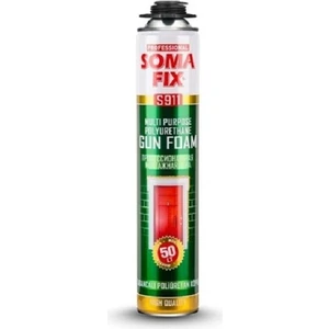 750 ml - 850 Gr Tabancalı Poliüretan Köpük Tam Gramajlı Çelik Kapı Pencere Izolasyon Montaj Dolgu Pu Köpük