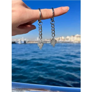 Color Mood Ateş ve Su 2'li Set Anahtarlık Arkadaşlık Sevgili Eş Çift Ateş ve Su Anahtarığı