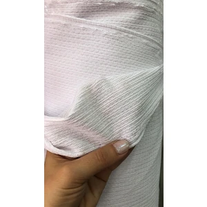 Türkanlar Home Örme Bürümcük Kumaş Likralı Çift En Beyaz ( Crop-Bluz-Pantolon-Elbise Vs)