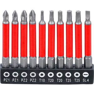 Bits Uç Seti Mıknatıslı 70 Mm 10 Parça