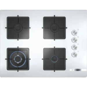 POH7C2O12O Serie 2 Gazlı Ocak 67 Cm Beyaz Cam