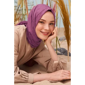 Madame Polo Bambu Kraş Şal - Gül Pembe