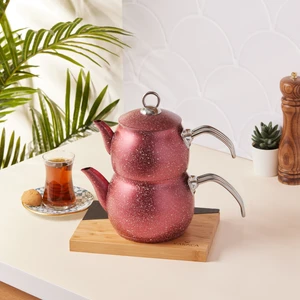 Biogranit Steel Plus Çaydanlık Takımı Kırmızı