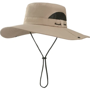 Erkek Visor Bucket Şapka Dağcılık Şapkası (Yurt Dışından)