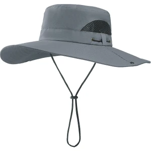 Erkek Visor Bucket Şapka Dağcılık Şapkası (Yurt Dışından)