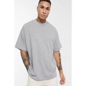 The Wert Ünisex Oversize Gri Düz Renk T-Shirt