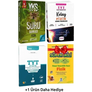 A Yayınları Artınet YKS Fizik Soru Bankası+Lemma TYT Fizik Soru Bankası+Gny TYT Fizik Soru B+Hediyeler