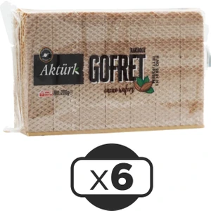 Kakaolu Gofret 200 gr 6 Lı