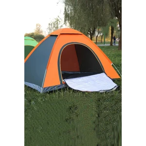 Efsane KAMP - Otomatik Kamp Çadırı 4/6 Kişilik - Turuncu/yeşil