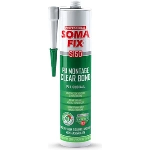 310 ml Şeffaf Pu Montaj Şok Bond Yapıştırıcısı Dolap Toplama Clear U Bond Silikonu