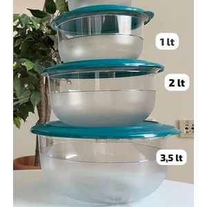 Kristalin Saklama ve Servis Kabı 3 Lü Set VITRINFLYKRINTALIN3LÜ