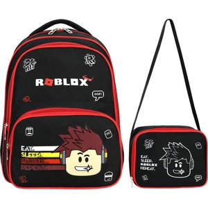 Roblox Siyah Ilkokul ve Beslenme Çantası Seti