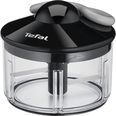 Tefal Manuel Rondo Siyah, Kaymaz Tabanlı ve İki Bıçaklı Paslanmaz Çelik Doğrayıcı - Hızlı ve Kolay