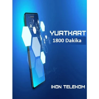 İkon Telekom YurtKart 1800 Dakika - Ankesörlü Telefon Arama Kartı