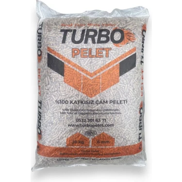 Turbo Pelet 40 Lt (20 Kg) %100 Organik Çam Peleti Kedi Kumu 6