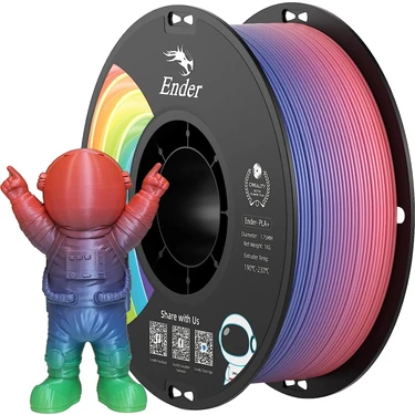 Creality Creality Ender Pla+ Filament Gökkuşağı 1.75MM 1kg