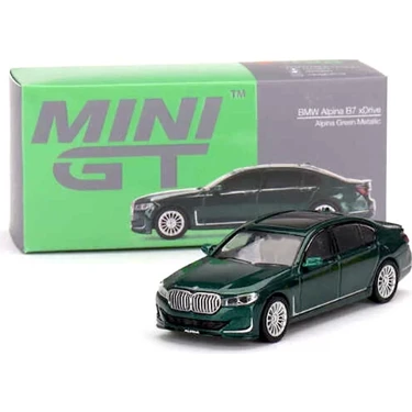 新品未開封  アルピナ B7 xDrive 1/64 MINI GT 2台 Mini Gt 1:64 Bmw Alpina B7 Xdrive Alpina Green Metallic Fiyatı