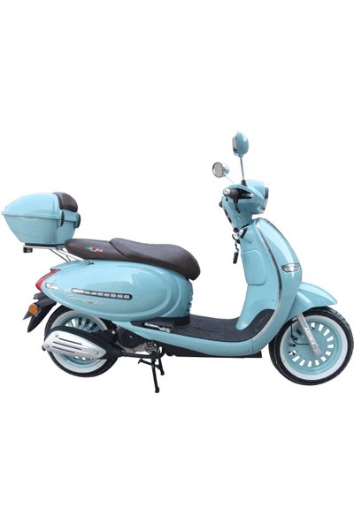Aras Moto Araro Cappucino 125 cc - 50 cc Ayna Takımı Turkuaz Renk - Arasmoto