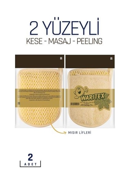 Transformacion 2 Yüzeyli Banyo Lifi 2 Li Aile Paketi Waritex Design 718649