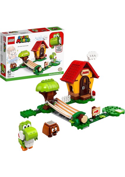 Super Mario™ Mario Nun Evi ve Yoshi Ek Macera S 71367 Yapım S; Yaratıcı Çocuklar Için Koleksiyonluk Hediye Oyuncak (205 Parça)