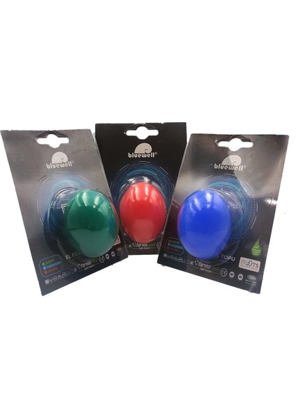 Silikon El Egzersiz Topu Stres Topu Mavi