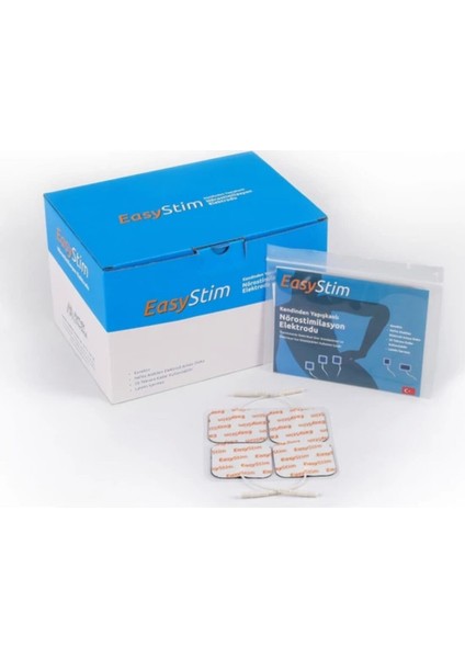 Kablolu Kare Tens Pedi 4'lü 5 x 5 cm