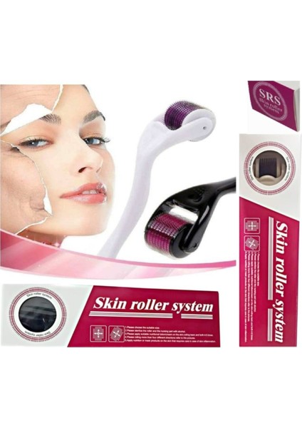 Siyah-1.0mm Dermaroller Masaj Tarağı 540 Iğneli Mavi Su Tarağı