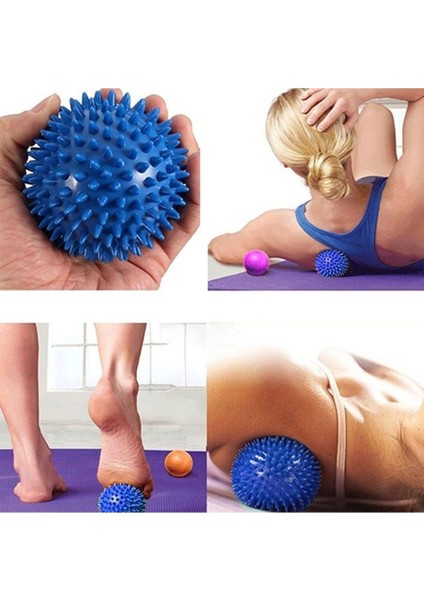 Masaj Topu 8 cm Mavi Dikenli
