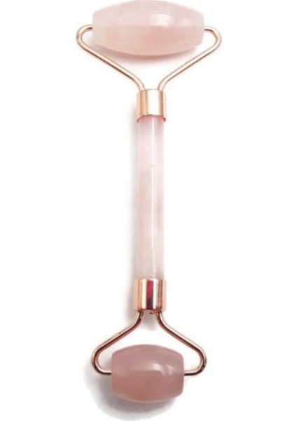 Pembe Kuvars Face Roller Yüz Masaj Aleti
