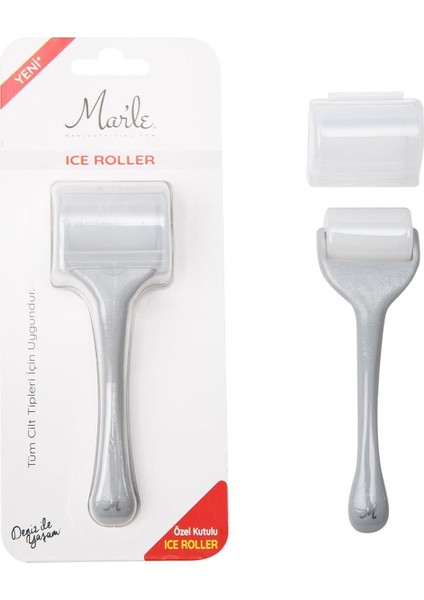 Cilt Sıkılaştırıcı Ice Roller Gri Yüz Masaj Aleti