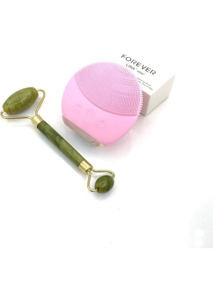 Cilt Temizleme ve Masaj Cihazı & Roller Çift Taraflı Doğal Taş Yüz Masaj Aleti 956247805693