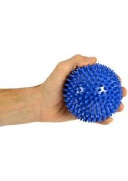 El Egzersiz Masaj ve Duyu Topu, Yumuşak Dikenli Top Mavi Renk 10 cm