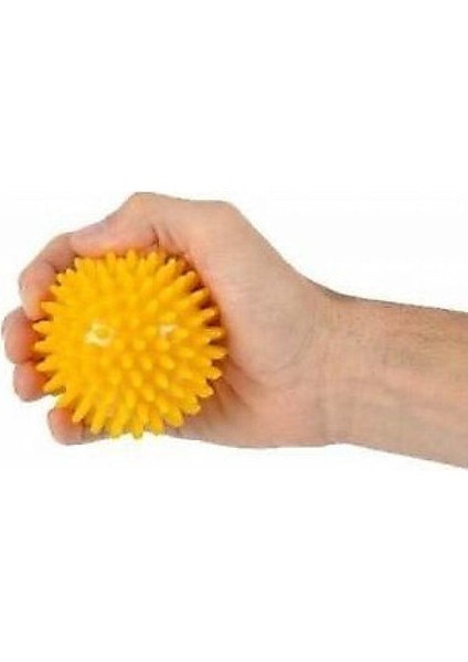 Dikenli Masaj Topu Sarı 8 Cm- Massage Ball