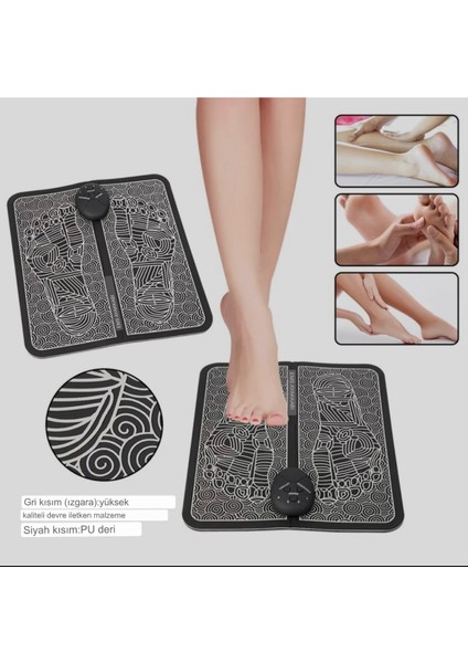 10 Ems Elektronik 19 Kademe Hız Ayarlı Ayak Masaj Aleti Akupunktur Tam Otomatik Ems Masaj Pedi