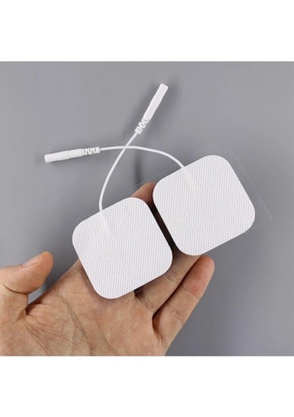 Pin Girişli 5*5 cm Kumaş Elektrot Ems Tens Cihazı Elektrodu 20LI Paket