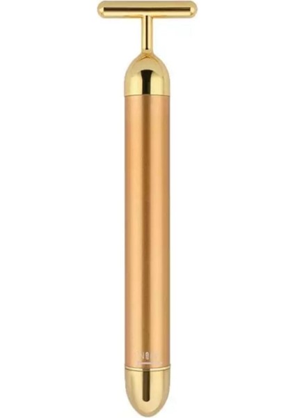 24K Altın Roller Enerji Güzellik Çubuğu Titreşimli Yüz Masaj Aleti