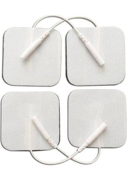16 Adet Kablolu/soketli Tens Pedi Elektrodu (5X5CM Kare)-