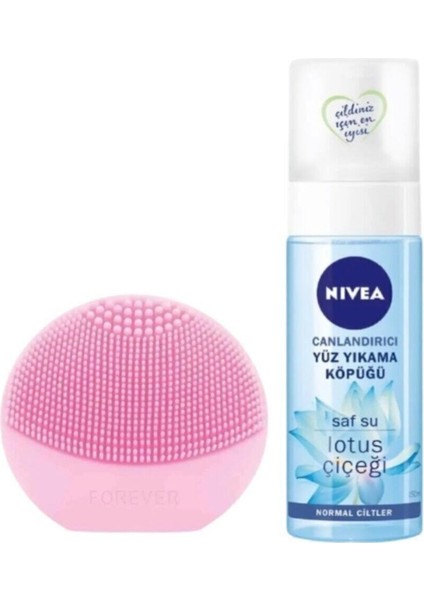 Canlandırıcı Yüz Yıkama Köpüğü 150 ml + Yüz Temizleme Cihazı ve Masaj Aleti