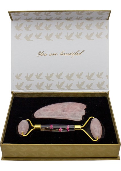 Kuvars Roller ve Gua Sha