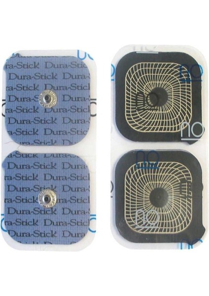 5X5CM Çıtçıtlı Dikdörtgen Tens Elektrod Pedi / 4 Lü Paket