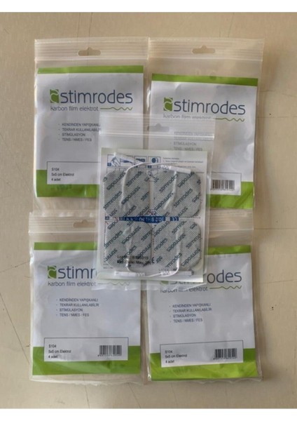 Tens Pedi Stimrodes Kablolu Tens Pedi Tens Elektrodu 5*5 - 5 Adet