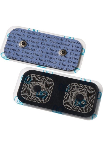 Dura-Stick 5X10CM Çıtçıtlı Dikdörtgen Tens Elektrod Pedi / 2 Li Paket