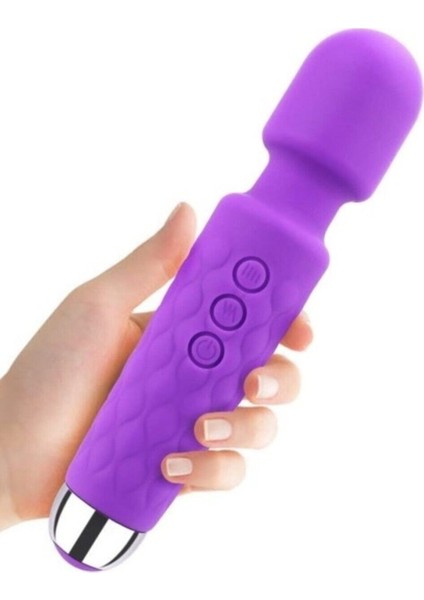 Şarjlı 20 Modlu Masaj Aleti Purple