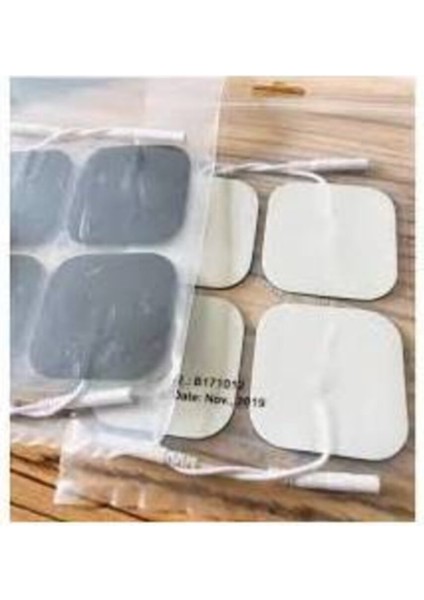 Tens Pedi Elektrodu 5x5 cm (Kare) 4'lü 10 Paket (Pakette 40 Adet)