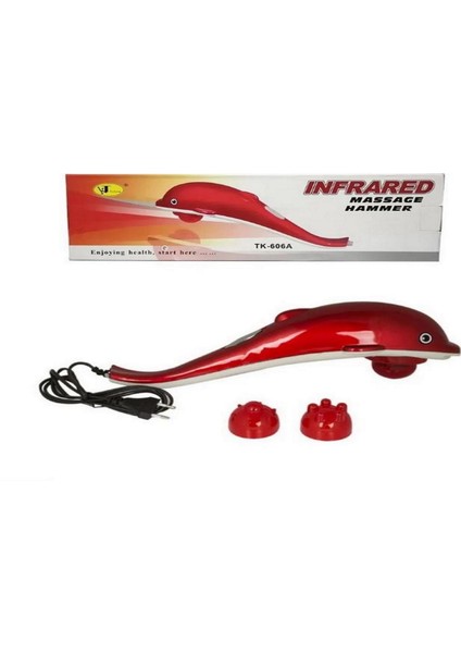 Yunus Model Titreşimli Infrared Masaj Aleti Boyun Bel Sırt Dolphin Massager TK-606A 30WATT