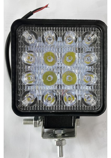 LED Projektör 12-24 Volt 48 Watt 16 Ledli Beyaz Araç Projektörü