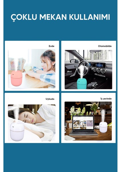 Damla Model Hava Nemlendirici Buhar Makinesi Yeşil indirimleri