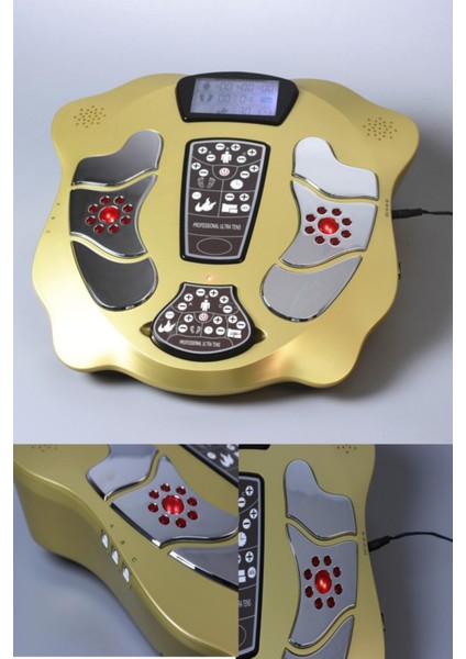 Hem Ayak Hem De 4 Adet Elektroped ile Vücut Da Kullanılabilir Elektromanyetik Alan Tens Cihazı