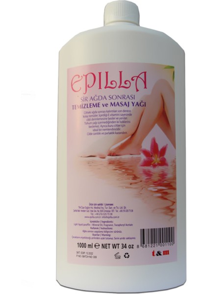 Ağda Temizleme ve Masaj Yağı 1 Lt